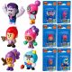  BRAWL STARS SET 6 FIGURI MR P + SHELLY + ROSA + TARA + FRANK + COLT