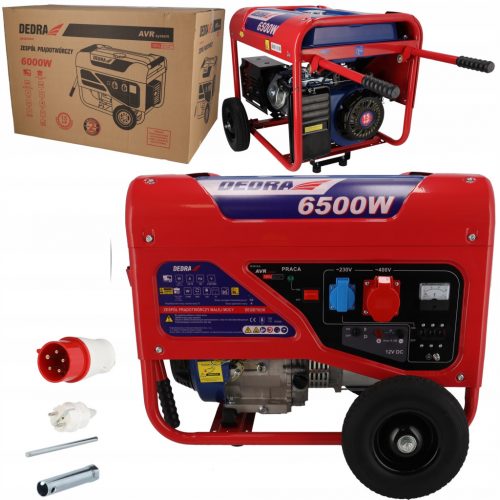  Generator portabil trifazat Dedra 6500 W benzina