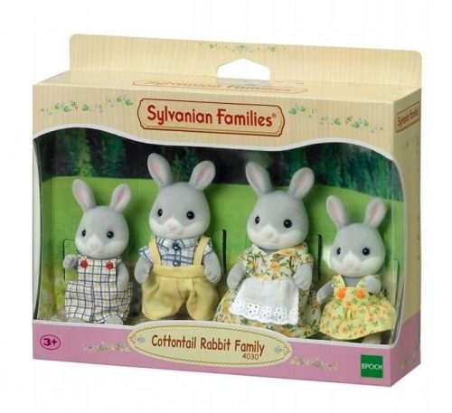  Familia de iepurași gri Sylvanian Families 4030