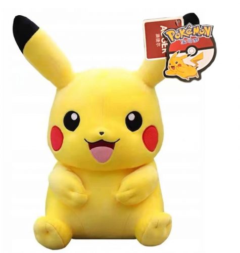  MASCOTA MARE PIKACHU PIKACZU POKEMON JUCĂRIE DE PELUȘ 29cm ORIGINAL