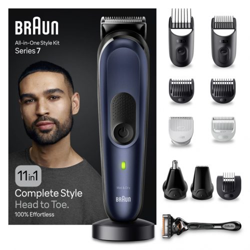  Braun All-In-One Series 7 MGK7440, set 11 în 1 pentru barbă, păr, bărbierit și multe altele