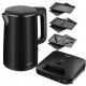  Set ceainic electric Amica KF 4012 + Toaster SMK 4011 Negru