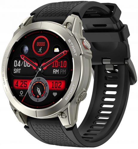  Manta Smartwatch GPS Ceas sport ACTIV X argintiu