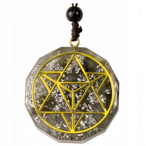  COLIER TALISMAN PENDANT AMULET LABRADORIT CURU