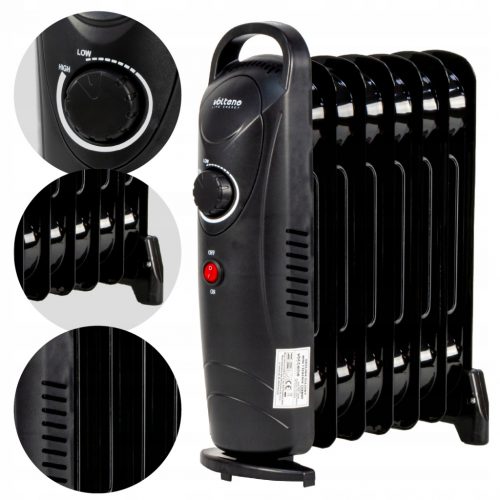  Radiator ulei oilak mini 7 aripioare 700w negru Volteno VO2828