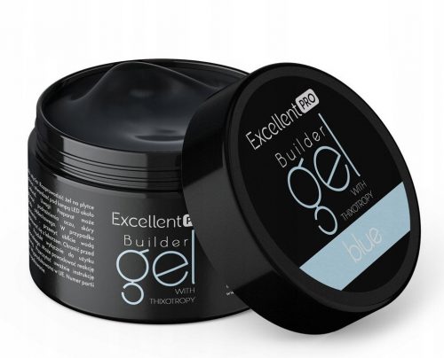  EXCELENT PRO BUILDER GEL GEL DE CONSTRUCIRE CU TIxotropie ALBASTRU TRANSPARENT 50g