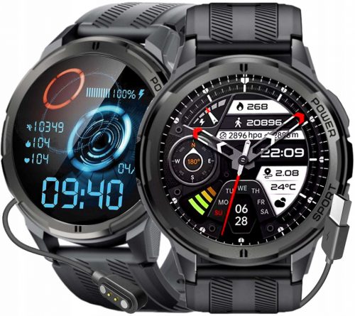  SMARTWATCH CEAS BĂRBAȚI Meniul RUBICON PL AFIȘAȚI ÎNTOTDEAUNA 410mAh Apeluri SMS