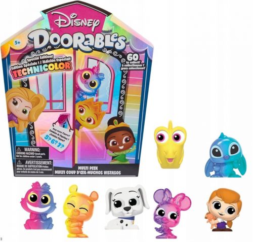  DISNEY DOORABLES SET FIGURINE OMBRE TEHNICOLOR FIGURINES STICH PRINCESS