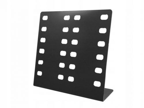  SUPPORT PAHAR DUBLU pentru 12 buc, PLEXI DISPLAY PLEXI 3 mm negru