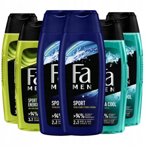  Gel de duș Fa MEN 6 x 400 ml