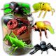  INSECTE DE CAUciuC FIGURINETE MARI JUCĂRIE PĂIANE ALBINĂ PENTRU COPII SET DE 5