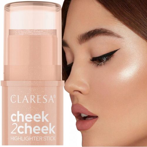  CLARESA CHEEK 2 CHEK CREAM HIGHLIGHTER STICK 01 PEARL SHINE