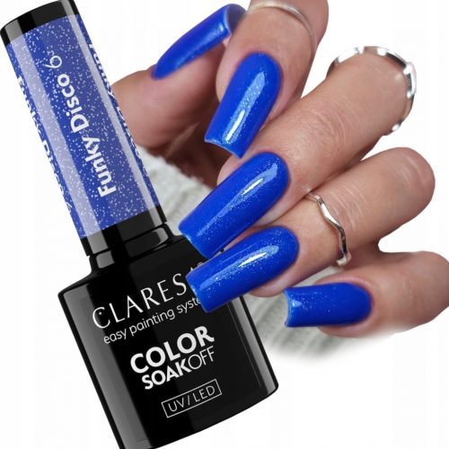  CLARESA FUNKY DISCO 6 BLUE BEAT HYBRID POLISH COBALT BLUE