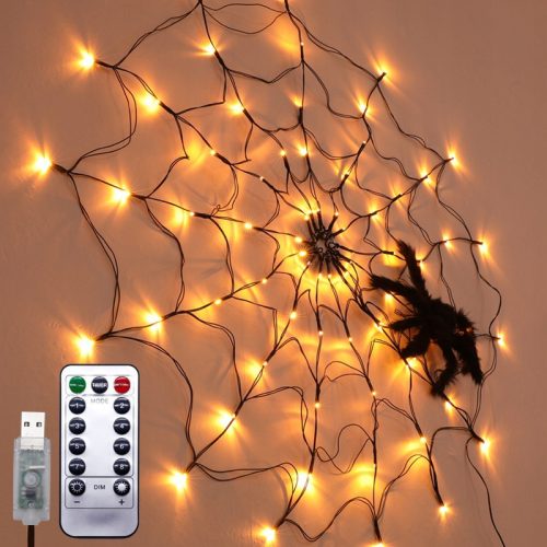  LAMPA COBBY 80 LED HALLOWEEN SPIDER CU TELECOMANDA