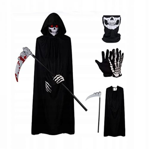  Set de 4 costume de Halloween Death the Reaper