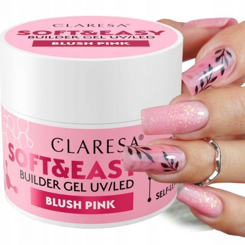  GEL DE CONSTRUIRE A UNGHII CLARESA SOFT & EASY CU THixotropie BLUSH PINK 45 g