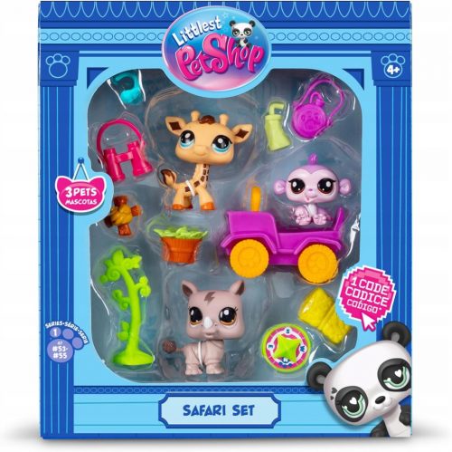  Noul set de figurine Littlest Pet Shop Safari + accesorii pentru animale LPS