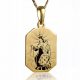  Scapular carmelit, argint 925, placat cu aur, email de bijuterii