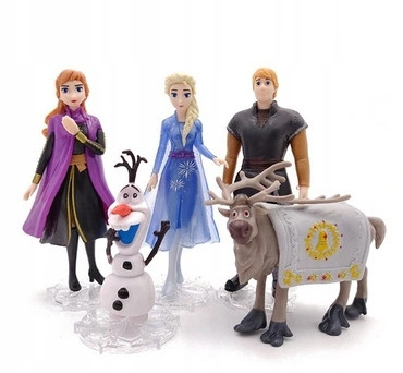  Figurine Elsa și Anna Frozen Sven Olaf 5 piese