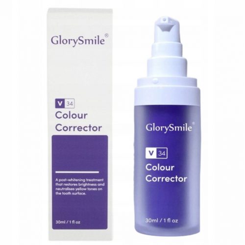  Pasta de dinti albitoare V34 Color Corector 30ml Glory Smile Purple