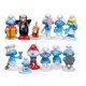  12x figurine SMERF Tort aniversare clapper gargamel