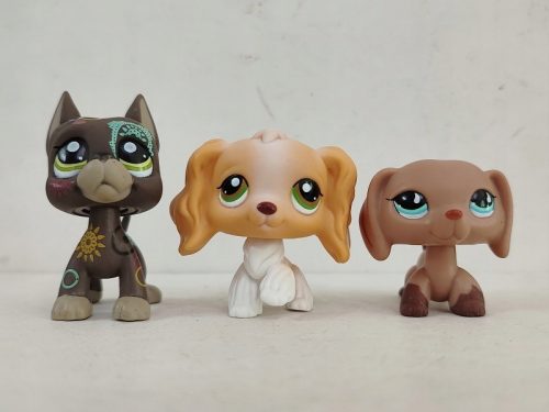  LPS Littlest Pet Shop pisici și câini 3buc