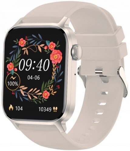  Kiano Watch GO 1.91" AMOLED Smartwatch Impermeabil IP68 230mAh Bej