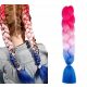  PAR SINTETIC PENTRU BRIDGE DREADS EXTENSII OMBRE COLORATE C23