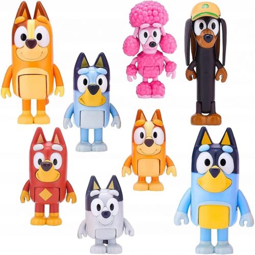  SET FIGURINETE BLUEY BINGO - BLUE FAMILY 8 BUC