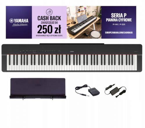  YAMAHA P-225 BK - PIAN DIGITAL