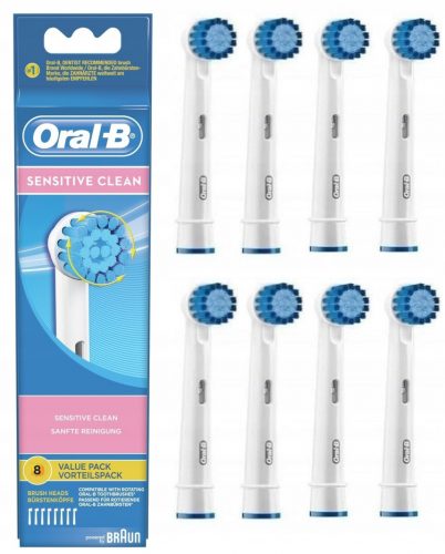  Capete de periuță de dinți Oral-B Sensitive Clean 8 bucăți