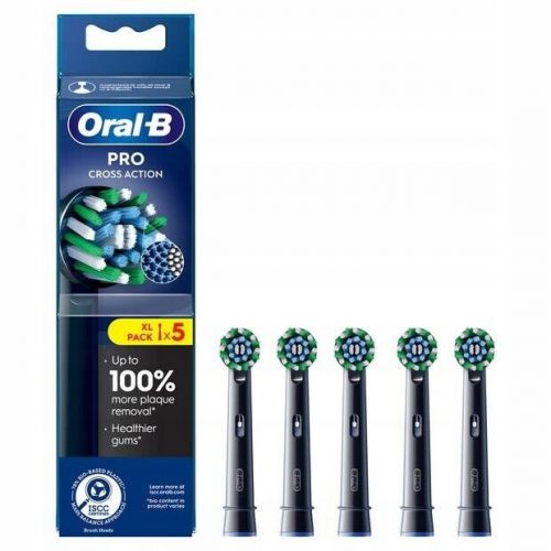  Braun ORAL B CROSS ACTION PRO SFATURI NEGRE 5 BUC