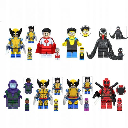  2024 NOI figuri de blocuri DEADPOOL 3 și WOLVERINE SET DE 8