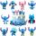  Figurine Lilo si Stitch 10 bucati Decorat Tort