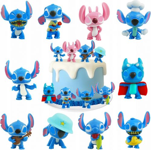  Figurine Lilo si Stitch 10 bucati Decorat Tort