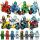  Figurine ninja Ninjago set de 8 motociclete nou