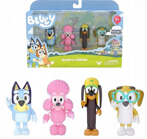  Moose Toys Set figurine Bluey & Friends 4 buc.