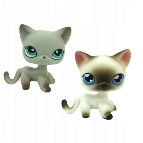  2 buc. PĂPUȘI LPS CU PĂR SCURT LITTLEST PET SHOP KITTY