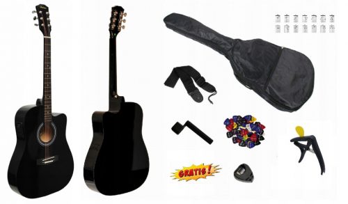  MONTANA MA-100 CEQ BKGL CHITAR ELECTRO-ACUSTIC + ACCESORII - SET