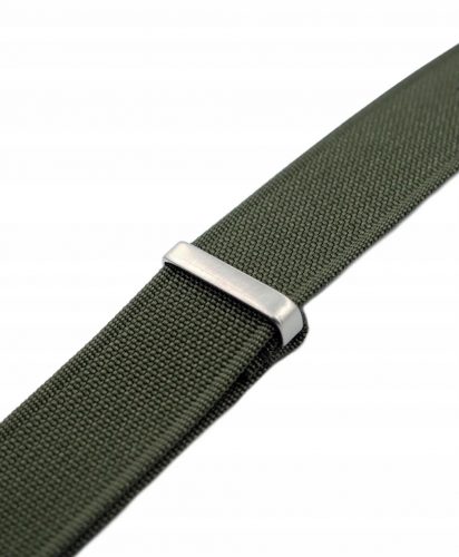  WB Original - curea NATO cu nervuri periate verde 18 mm