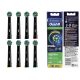  8ST BRAUN ORIGINAL ORAL-B CROSS ACTION EB50 NEGRU