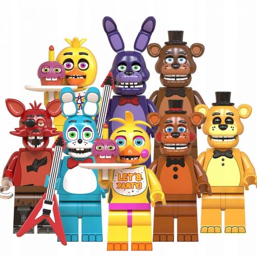  8 FIGURINES FNAF FUNTIME FOX BONNIE FREDDY TOY CHICA Five Nights at Freddy's