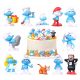  SET CADOU 12 bucăți de figurine de cupcake Smurfs