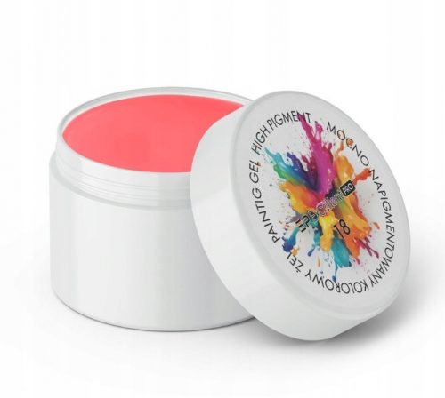  EXCELENT GEL PIGMENTAT DE DECORARE GEL 18 CORAL NEON 5 ml