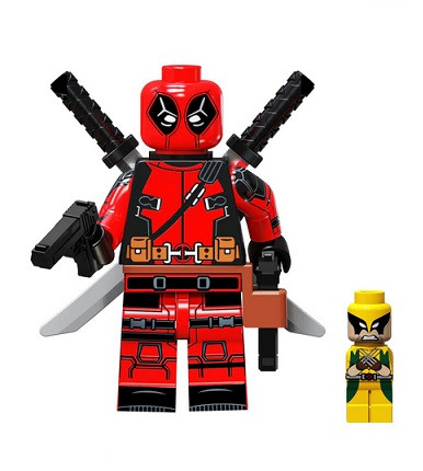  DEADPOOL FIGURE BLOCK și MINI WOLVERINE AVENGERS