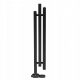  RADIATOR DECORATIVO vertical decorativ 1200/170 PORC 280W NEGRU MAT STRUCTURAL.