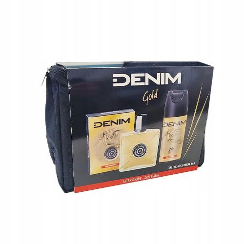  Set cosmetice Denim Gold și geantă cosmetică