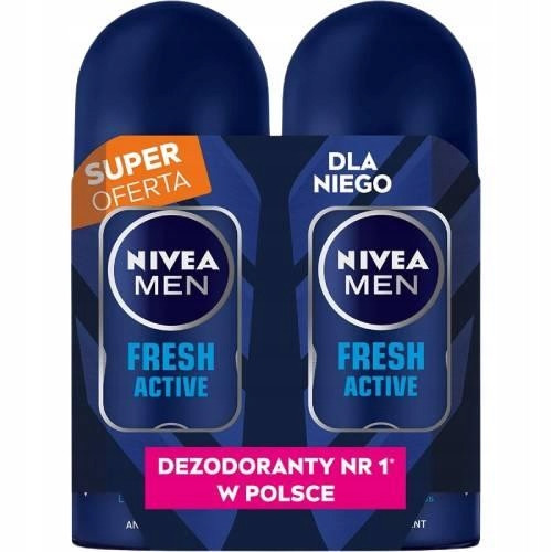  NIVEA Roll-On Men Fresh Active Duopack