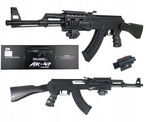  AK-47 CARBĂ BILĂ, PISTOL ASG, LASER BUN