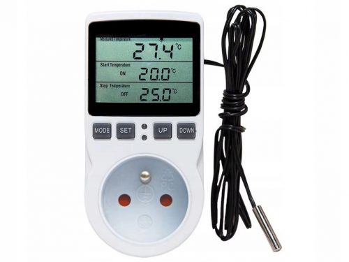  Termostat electronic, regulator de temperatura, 230v, priza